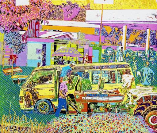 Matatu and Tractor