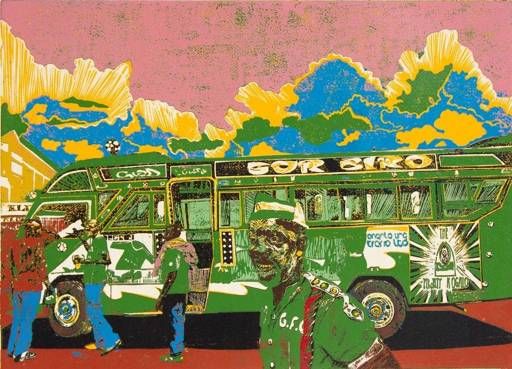 Gor Biro matatu art print by Dennis Muraguri