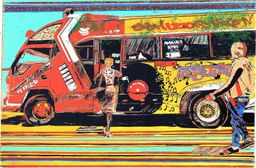 Schizophrenic matatu art print by Dennis Muraguri