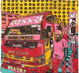 Dexxy Red matatu art print by Dennis Muraguri