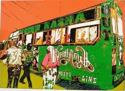 Deathrow Green matatu art print by Dennis Muraguri