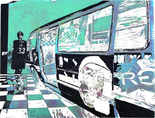 Rich Gang matatu art print by Dennis Muraguri
