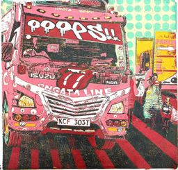 Ooops matatu art print by Dennis Muraguri