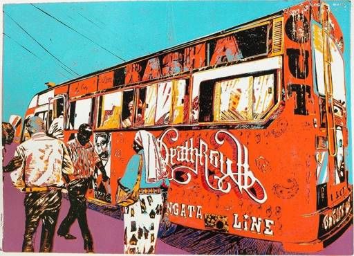 Deathrow Orange matatu art print by Dennis Muraguri