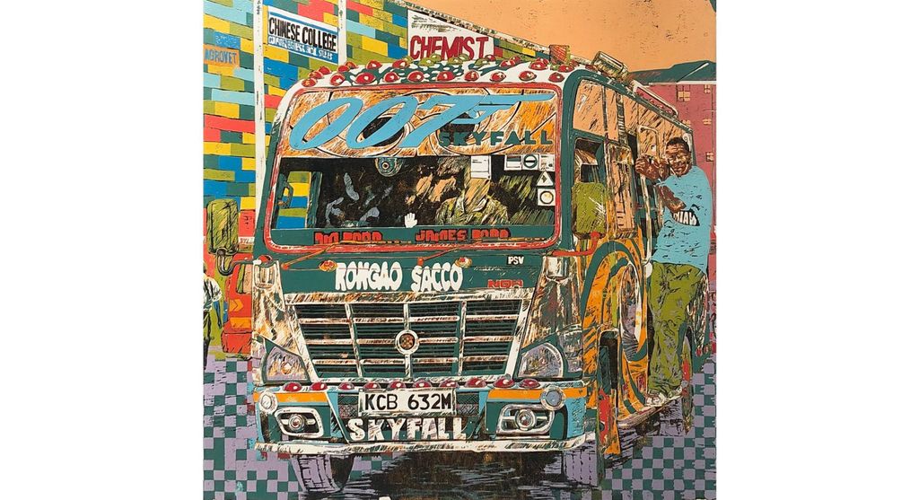 007 Skyfall - Rongao Sacco matatu art print by Dennis Muraguri