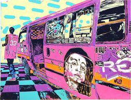 Rich Gang matatu art print by Dennis Muraguri