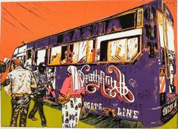 Deathrow Purple matatu art print by Dennis Muraguri