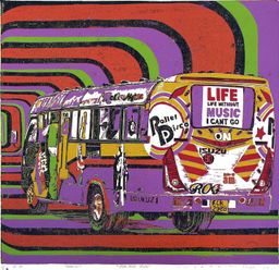 Steel Pulse matatu art print by Dennis Muraguri