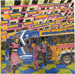 Schizophrenic [Square Format] matatu art print by Dennis Muraguri