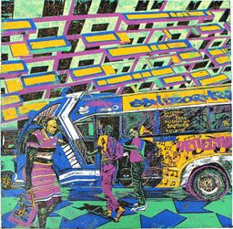 Schizophrenic [Square Format] matatu art print by Dennis Muraguri