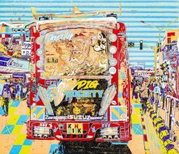 Pig Society - ROG Sacco matatu art print by Dennis Muraguri