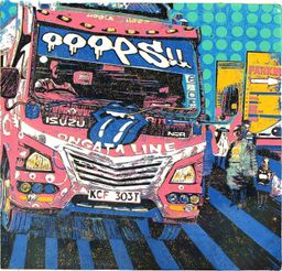 Ooops matatu art print by Dennis Muraguri