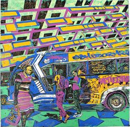 Schizophrenic [Square Format] matatu art print by Dennis Muraguri