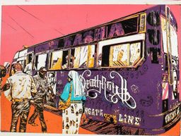 Deathrow Pink matatu art print by Dennis Muraguri