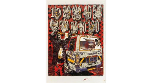 Beba Beba matatu art print by Dennis Muraguri