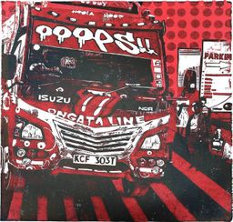 Ooops matatu art print by Dennis Muraguri