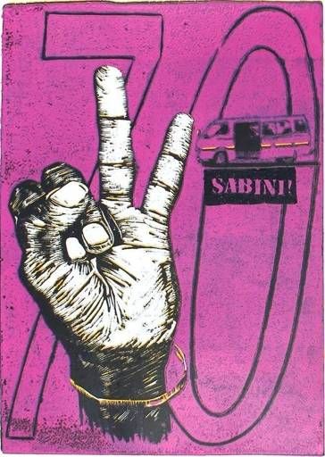 Beba Sabini! pink matatu art print by Dennis Muraguri