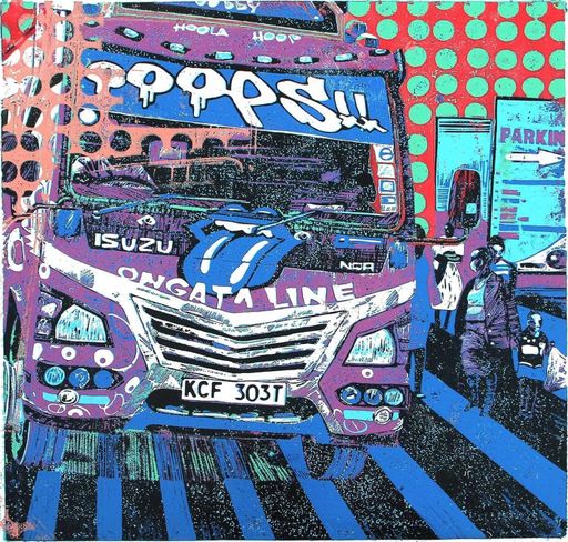 Ooops matatu art print by Dennis Muraguri