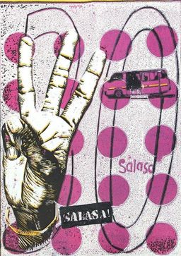 Beba Salasa! white matatu art print by Dennis Muraguri
