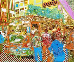Minion - EBET Sacco matatu art print by Dennis Muraguri