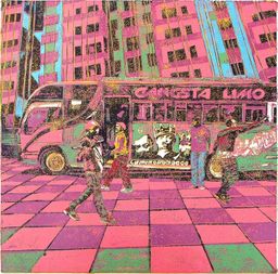 Gangsta Limo [Square Format] Pink matatu art print by Dennis Muraguri